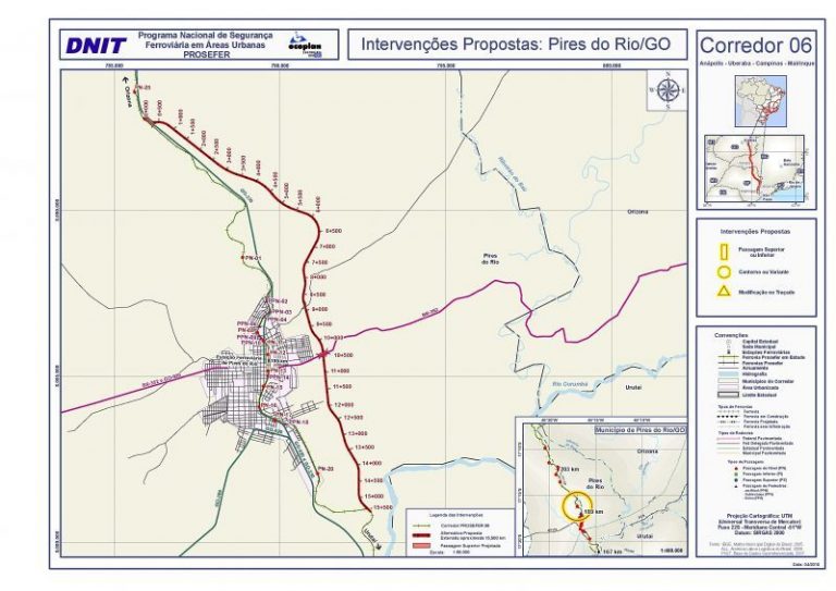 Retirada da Linha da Estrada de Ferro de dentro da Cidade de Pires do Rio