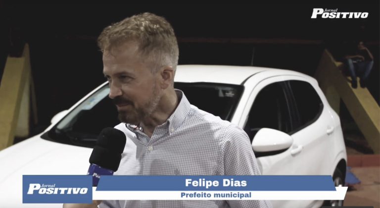 Felipe Dias inaugurou mais uma obra